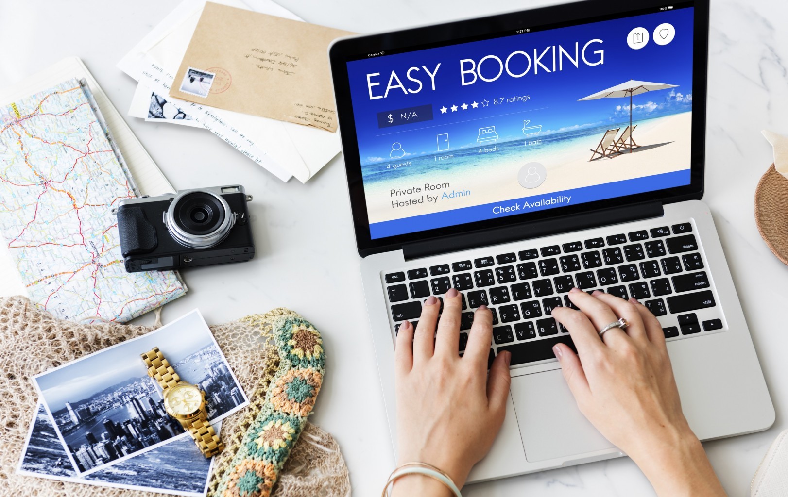 Easy booking - Laptop reservas Vantagens da gestão de arrendamentos